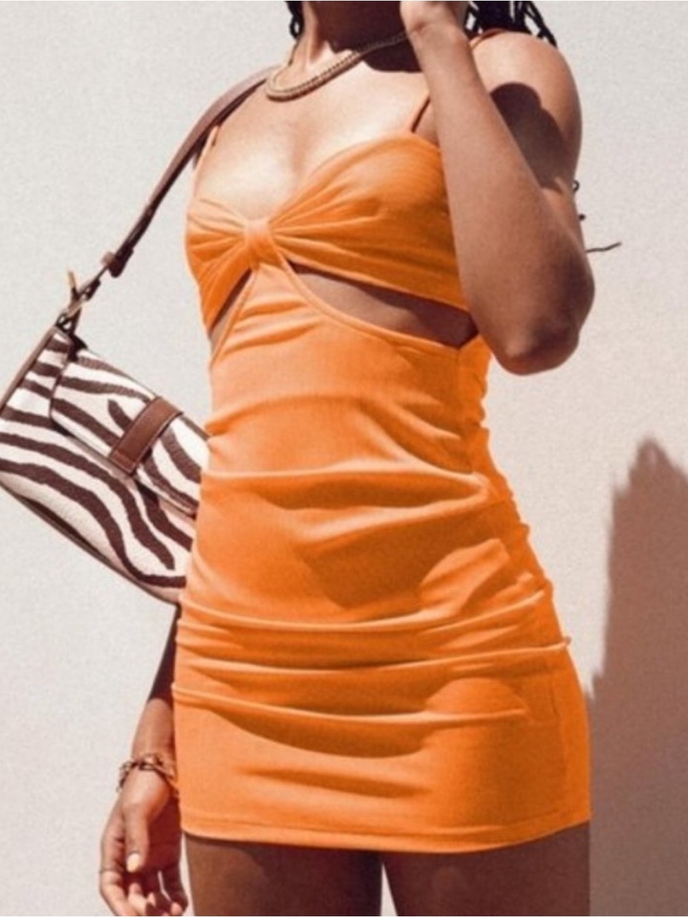 Princess Polly Marissa Mini Dress Orange Size 2 - Picture 2 of 8